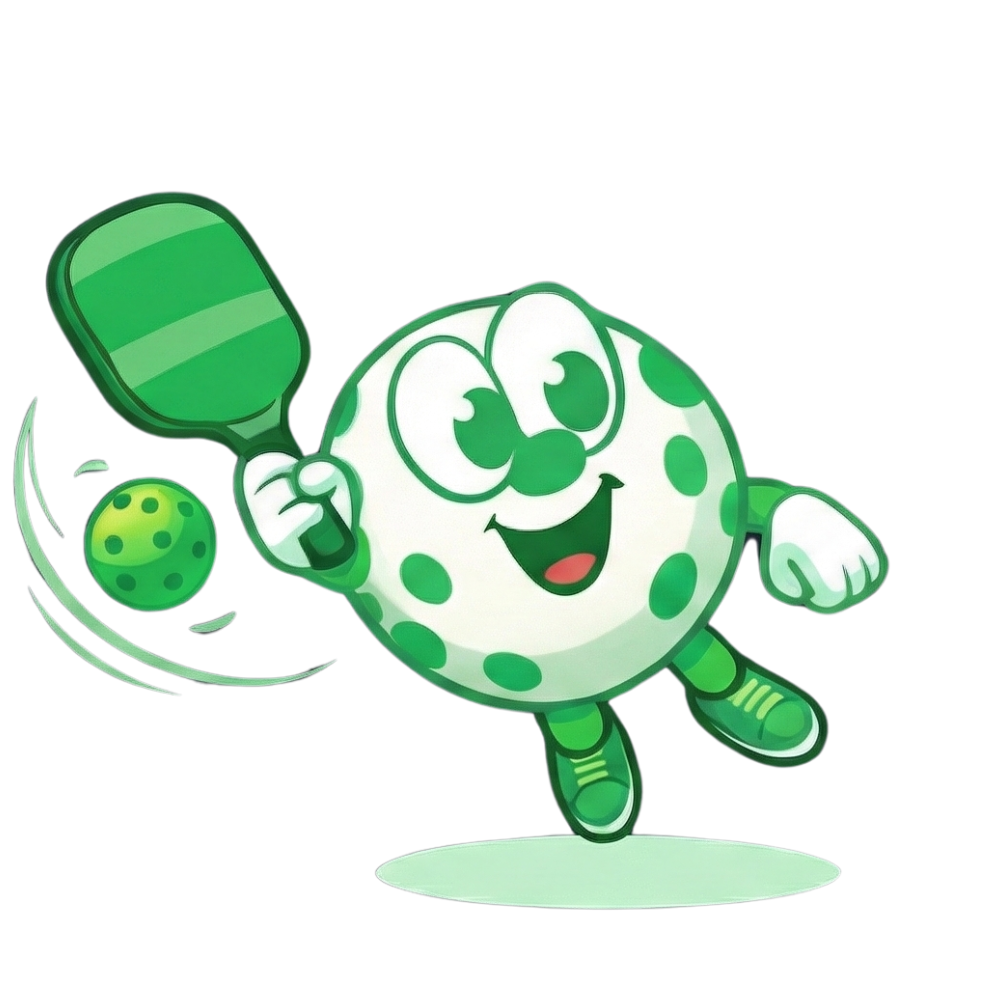 Dinkli Mascot Playing Pickleball